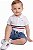 Conjunto Bebê Tommy Hilfiger Boddy Branco e Bermuda Jeans Cargo - Imagem 3