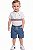 Conjunto Bebê Tommy Hilfiger Boddy Branco e Bermuda Jeans Cargo - Imagem 1