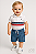 Conjunto Bebê Tommy Hilfiger Body Polo Branco + Shorts Jeans Cargo - Imagem 5