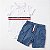 Conjunto Bebê Tommy Hilfiger Boddy Branco e Bermuda Jeans Cargo - Imagem 7