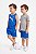 Conjunto Infantil Puma 3 Peças Regata Camiseta e Bermuda Azul - Imagem 4