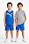 Conjunto Infantil Puma 3 Peças Regata Camiseta e Bermuda Azul - Imagem 5
