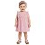 Vestido Infantil Tommy Hilfiger Listrado Rosa - Imagem 1
