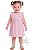 Vestido Infantil Tommy Hilfiger Listrado Rosa - Imagem 1