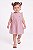Vestido Infantil Tommy Hilfiger Listrado Rosa - Imagem 2