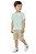 Conjunto Infantil Calvin Klein Camiseta Bermuda Cargo Bege - Imagem 2