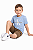 Conjunto Infantil Calvin Klein Camiseta Bermuda Cargo - Imagem 2