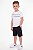 Conjunto Infantil Calvin Klein Jeans Camiseta Branca e Bermuda Cargo Preta - Imagem 4