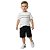 Conjunto Infantil Calvin Klein Camiseta Bermuda Cargo Preta - Imagem 1