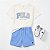 Conjunto Bebê Polo Ralph Lauren Camiseta e Shorts Azul Claro - Imagem 3