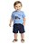 Conjunto Bebê Polo Ralph Lauren Camiseta e Shorts Azul Marinho - Imagem 1
