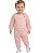 Conjunto Bebê Calvin Klein – Moletom e Sherpa Rosa - Imagem 1