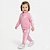 Agasalho Infantil Nike – Jaqueta com Zíper e Calça Jogger rosa - Imagem 2