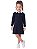 Vestido Infantil Tommy Hilfiger Polo em Tricô Trançado Azul Marinho - Imagem 1