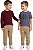 Conjunto Infantil 3 peças Tommy Hilfiger T-Shirt, Blusa Térmica e Calça Jogger - Imagem 1