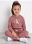 Conjunto Infantil Calvin Klein Rosa antigo em Moletom com Capuz - Imagem 2