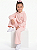 Conjunto Infantil Calvin Klein Moletom Rosa Claro com Capuz - Imagem 2
