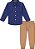 Conjunto Infantil Tommy Hiilfiger Camisa Ml Veludo e Jogger - Imagem 3