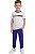 Calça Infantil Tommy Hilfiger Moletom Azul Royal - Imagem 1