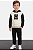 Conjunto Infantil Tommy Hilfiger Moletom Off White/Preto - Imagem 3