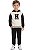 Conjunto Infantil Tommy Hilfiger Moletom Off White/Preto - Imagem 1