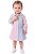 Vestido Bebê Chemise Tommy Hilfiger Listrado Color Block - Imagem 1