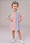 Vestido Infantil Chemise Tommy Hilfiger Listrado Color Block - Imagem 3