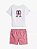 Conjunto Bebê Menina Tommy Hilfiger Camiseta e Shorts Xadrez - Imagem 7