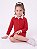 Vestido Infantil Tommy Hilfiger Polo em Tricô Trançado Vermelho - Imagem 3