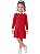 Vestido Infantil Tommy Hilfiger Polo em Tricô Trançado Vermelho - Imagem 1