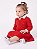 Vestido Bebê Tommy Hilfiger Polo em Tricô Trançado Vermelho - Imagem 4