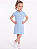 Vestido Infantil Tommy Hilfiger Polo Piquet Floral Azul - Imagem 3