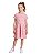 Vestido Infantil Tommy Hilfiger Listrado Rosa com Saia Plissada - Imagem 1