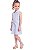 Vestido Infantil Tommy Hilfiger Chemise Listrado Azul - Imagem 1
