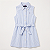 Vestido Infantil Tommy Hilfiger Chemise Listrado Azul - Imagem 8