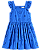 Vestido Infantil Tommy Hilfiger Bordado Inglês Azul Rpyal - Imagem 6