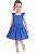 Vestido Infantil Tommy Hilfiger Bordado Inglês Azul Rpyal - Imagem 1