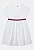 Vestido Infantil Tommy Hilfiger Branco com Saia Texturizada - Imagem 8