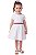 Vestido Infantil Tommy Hilfiger Branco com Saia Texturizada - Imagem 1