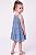 Vestido Infantil Tommy Hilfiger Jeans Chambre Leve com Babados - Imagem 6
