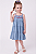 Vestido Infantil Tommy Hilfiger Jeans Chambre Leve com Babados - Imagem 2