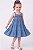 Vestido Infantil Tommy Hilfiger Jeans Chambre Leve com Babados - Imagem 3