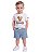 Conjunto Bebê Polo Ralph Lauren Polo Bear Bermuda Jeans Chambray - Imagem 1