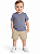 Conjunto Bebê Calvin Klein Camiseta CK e Shorts Bege - Imagem 1