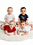 Kit 4 Bodys Bebê Tommy Hilfiger Manga Curta - Imagem 2