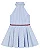 Vestido Infantil Tommy Hilfiger Listrado Azul e Branco com Laço - Imagem 8