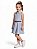 Vestido Infantil Tommy Hilfiger Listrado Azul e Branco com Laço - Imagem 2