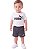 Conjunto Bebê Puma Camiseta Branca e Shorts Cinza - Imagem 1