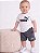 Conjunto Bebê Puma Camiseta Branca e Shorts Cinza - Imagem 3