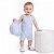 Romper Bebê Tommy Hilfiger Listrado Azul com Chapéu - Imagem 1